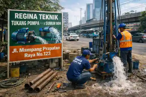 Alamat Tukang Pompa Air dan Sumur Bor di Mampang Prapatan