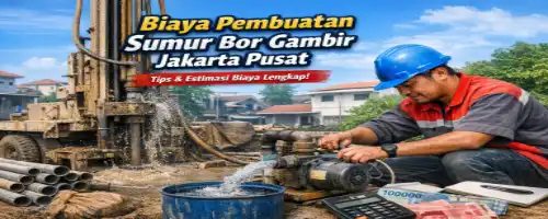 Biaya Pembuatan Sumur Bor Gambir Jakarta Pusat