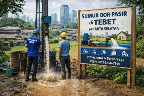 Sumur Bor Pasir Tebet Jakarta Selatan Terpercaya dan Murah